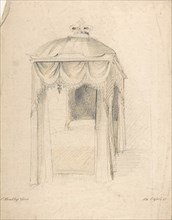 Design for a Bed with Canopy, 1841-84.