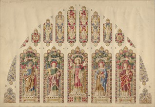 Design for a Multi-paned Stained-glass Window, Church of the Divine Paternity, New York, ca. 1898.