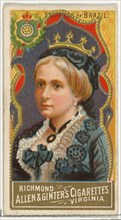Empress of Brazil, from World's Sovereigns series (N34) for Allen & Ginter Cigarettes, 1889.