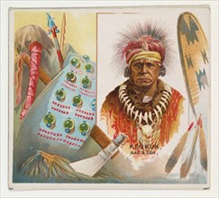 Keokuk, Sac & Fox, from the American Indian Chiefs series (N36) for Allen & Ginter Cigarettes, 1888.