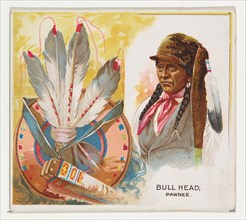 Bull Head, Pawnee, from the American Indian Chiefs series (N36) for Allen & Ginter Cigarettes, 1888.