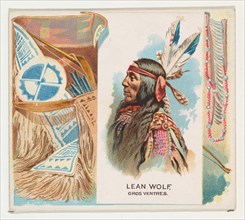Lean Wolf, Gros Ventres, from the American Indian Chiefs series (N36) for Allen & Ginter Cigarettes, 1888.