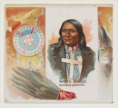 White Shield, Southern Cheyenne, from the American Indian Chiefs series (N36) for Allen & Ginter Cigarettes, 1888.