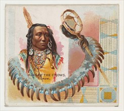 King of the Crows, Crow, from the American Indian Chiefs series (N36) for Allen & Ginter Cigarettes, 1888.
