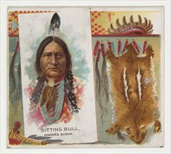 Sitting Bull, Dakota Sioux, from the American Indian Chiefs series (N36) for Allen & Ginter Cigarettes, 1888.