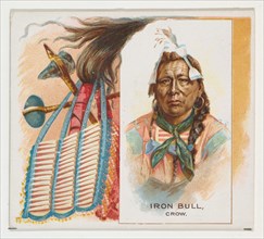 Iron Bull, Crow, from the American Indian Chiefs series (N36) for Allen & Ginter Cigarettes, 1888.