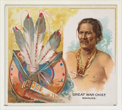 Great War Chief, Navajos, from the American Indian Chiefs series (N36) for Allen & Ginter Cigarettes, 1888.
