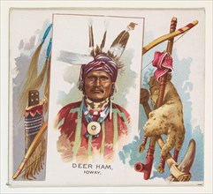 Deer Ham, Ioway, from the American Indian Chiefs series (N36) for Allen & Ginter Cigarettes, 1888.