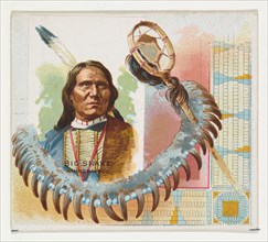 Big Snake, Winnebagoes, from the American Indian Chiefs series (N36) for Allen & Ginter Cigarettes, 1888.