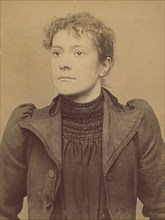 Soubrier. Annette (femme Chericotti). 28 ans, née à Paris Ille. Coutière. Anarchiste. 25/3/94., 1894.