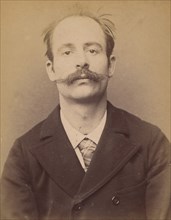 Notelez. Charles, émile. 29 ans, né à Paris XXe. Portefeuilliste. Anarchiste. 26/2/94. , 1894.
