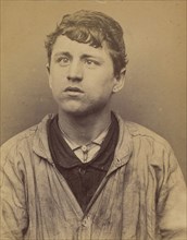 Monzon. Lucien, Henri, Baptiste. 18 ans, né à Paris XXe. Couvreur. Anarchiste. 23/3/94., 1894.
