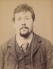 Sachet. Edmond. 27 ans, né à Mézières (Ardennes). Typographe. Anarchiste. 1/3/94. , 1894.