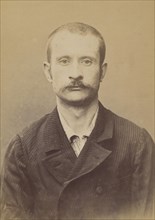 Saulnier. Alphonse, Joseph. 31 ans, né à Paris XXe. Tourneur sur bois. Anarchiste. 14/3/94. , 1894.