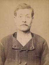 Augendre. Ernest. 37 ans, né à St-Pierre le Moutier (Nièvre). Maçon. Anarchiste. 1/3/94., 1894.
