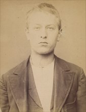 Chauvin. émile. 18 ans, né à Paris IVe. Employé. Anarchiste. 1/3/94., 1894.