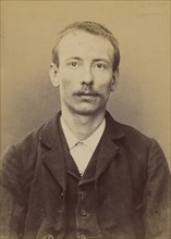 Cornu. Eugène. 25 ans, né à Paris XXe le 27/3/94. Cordonnier. Anarchiste. 2/7/94., 1894.