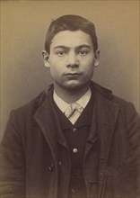 Mocquet. Georges, Gustave. 17 ans, né le 17/5/76 à Paris IXe. Tapissier. Anarchiste. 6/1/94., 1894.