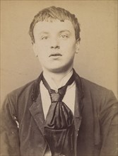 Borderie. Raoul. 18 ans, né à Castelsarazin (Tarn & Garonne). Peintre en bâtiment. Anarchiste. 1/3/94., 1894.