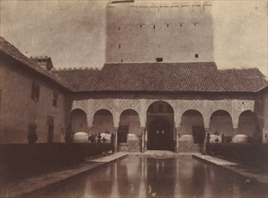 Patio de los Arrayanes, Alhambra, Granada, Spain, 1854.