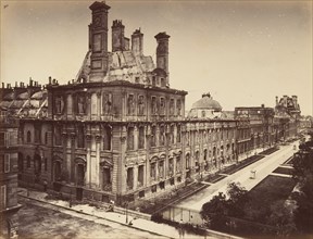 Tuileries Palace, Burned. General View, 1871.