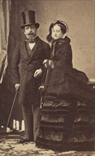 [Napoleon III and Empress Eugenie], ca. 1865.