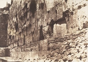 Jérusalem, Enceinte du Temple, Côté Ouest, Heit-el-Morharby, 1854.
