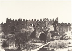 Jérusalem, Porte de Damas, Intérieur, 1854.