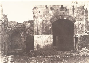 Jérusalem, Porte Saint-étienne, Intérieur, 1854.