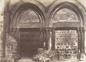 Jérusalem, Saint-Sépulcre, Entrée principale, 1854.