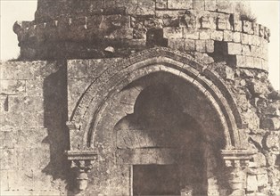 Jérusalem, Détails de la porte d'un Dôme sépulcral, 1854.