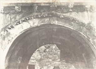 Jérusalem, Sainte-Marie-la-Grande, Détails de la porte, 1854.