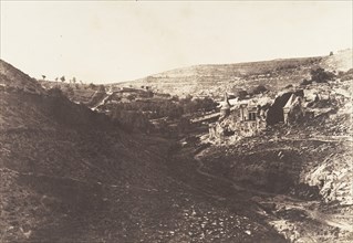 Jérusalem, Vallée de Josaphat, Vue générale, 1854.