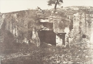 Jérusalem, Vallée de Josaphat, Grotte sépulcrale, 1, 1854.