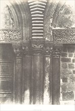 Jérusalem, Saint-Sépulcre, Détails de la porte, 1854.