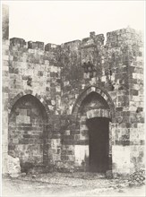 Jérusalem, Porte de Jaffa, Vue extérieure, 1854.