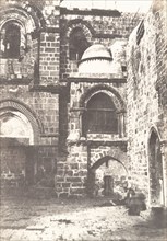 Jérusalem, Saint Sépulcre, Vue générale de la Chapelle du Calvaire, 1854.