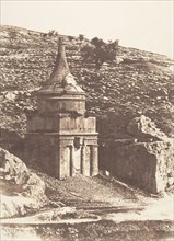 Jérusalem, Vallée de Josaphat, Tombeau d'Absalon, 1854.