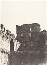 Jérusalem, Enceinte du Temple, Face Nord de l'angle Nord-Est, 1854.