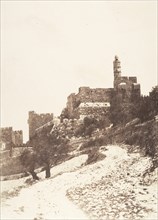 Jérusalem, Forteresse de David (citadelle), Face Ouest, 1854.