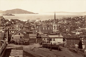 San Francisco, from California and Powell Street, 1864, printed ca. 1876.