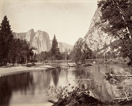Looking Down Yosemite Valley, ca. 1872, printed ca. 1876.