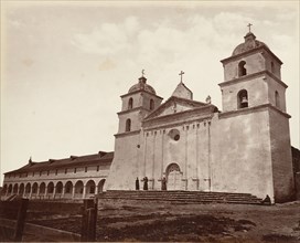 Old Mission Church, Santa Barbara, 1876, printed ca. 1876.
