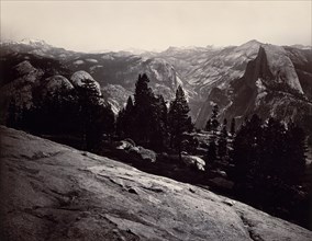 View from the Sentinel Dome, Yosemite, 1865-66.