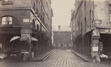 Rue du Contrat-Social, de la rue de la Tonnellerie, 1864-1865.