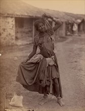 [A Gypsy Dancing-Girl, Kathiawar], ca. 1915.