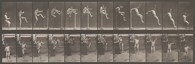 Animal Locomotion. An Electro-Photographic Investigation of Consecutive Phases of Animal Movements. Commenced 1872 - Completed 1885. Volume V, Man (Pelvis Cloth), 1880s.