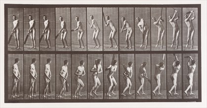 Animal Locomotion. An Electro-Photographic Investigation of Consecutive Phases of Animal Movements. Commenced 1872 - Completed 1885. Volume II, Men (Nude), 1880s.