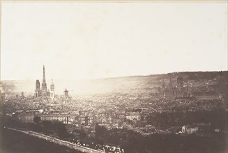 Vue générale de Rouen, 1852-54.
