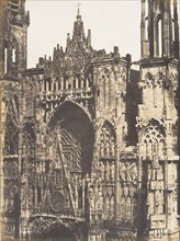 Haut de Portail, Côté de la Place, Cathédrale de Rouen, 1852-54.
